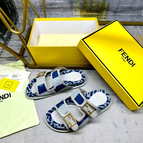 Replica Fendi Slippers For Women #1210018 $85.00 USD for Wholesale