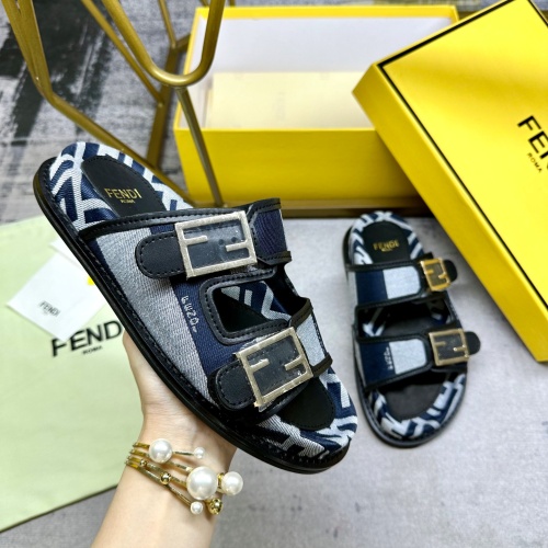 Replica Fendi Slippers For Women #1210020 $85.00 USD for Wholesale