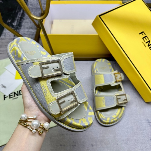 Replica Fendi Slippers For Women #1210022 $85.00 USD for Wholesale