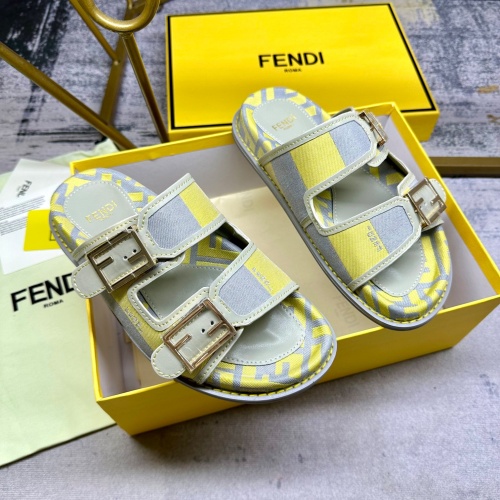 Replica Fendi Slippers For Women #1210022 $85.00 USD for Wholesale