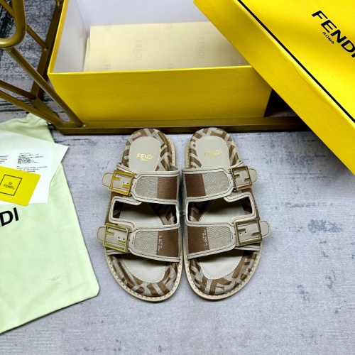 Fendi Slippers For Women #1210024 $85.00 USD, Wholesale Replica Fendi Slippers