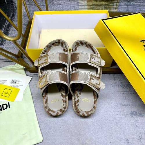 Replica Fendi Slippers For Women #1210024 $85.00 USD for Wholesale