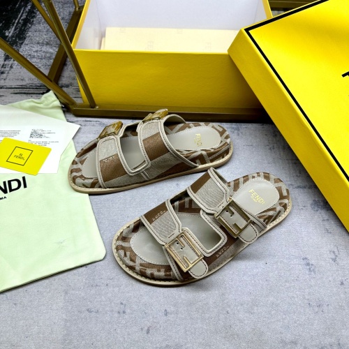 Replica Fendi Slippers For Women #1210024 $85.00 USD for Wholesale