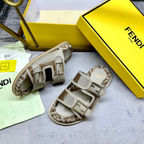 Replica Fendi Slippers For Women #1210024 $85.00 USD for Wholesale