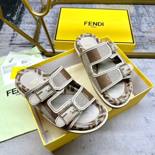 Replica Fendi Slippers For Women #1210024 $85.00 USD for Wholesale