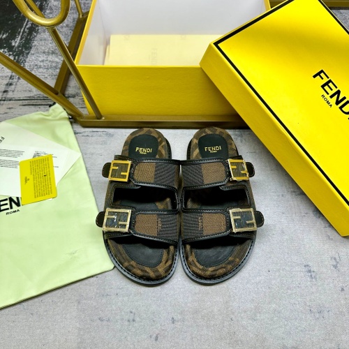 Fendi Slippers For Men #1210027 $85.00 USD, Wholesale Replica Fendi Slippers