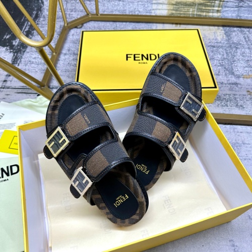 Replica Fendi Slippers For Men #1210027 $85.00 USD for Wholesale