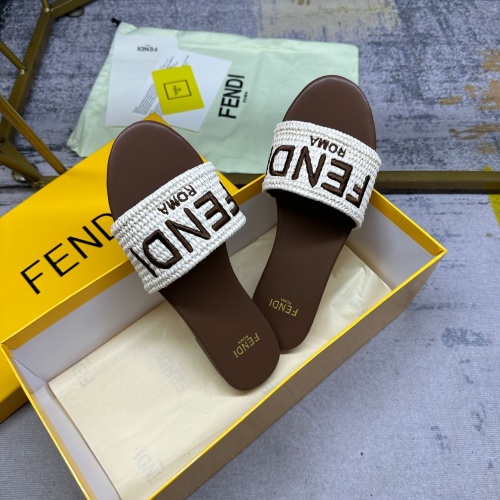 Replica Fendi Slippers For Women #1210028 $80.00 USD for Wholesale