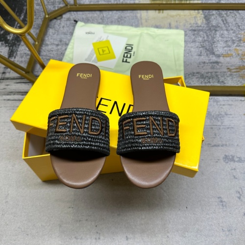 Fendi Slippers For Women #1210030 $80.00 USD, Wholesale Replica Fendi Slippers