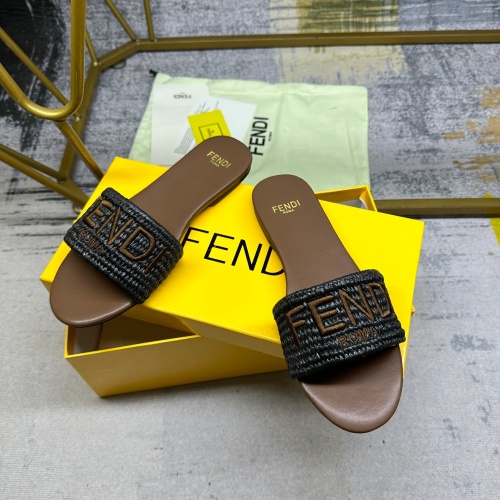 Replica Fendi Slippers For Women #1210030 $80.00 USD for Wholesale