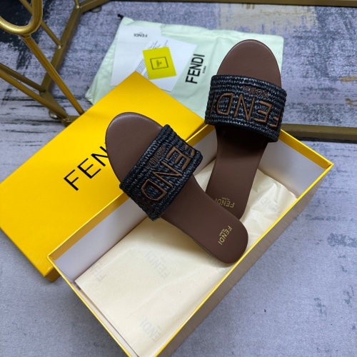 Replica Fendi Slippers For Women #1210030 $80.00 USD for Wholesale