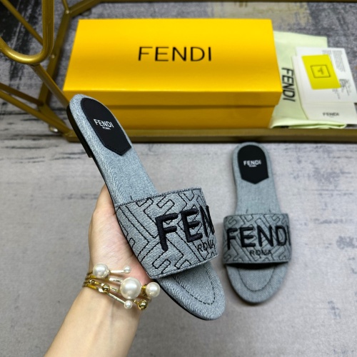 Replica Fendi Slippers For Women #1210033 $80.00 USD for Wholesale