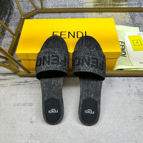 Replica Fendi Slippers For Women #1210034 $80.00 USD for Wholesale