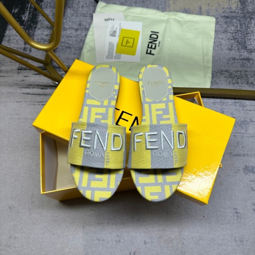 Fendi Slippers For Women #1210035 $82.00 USD, Wholesale Replica Fendi Slippers