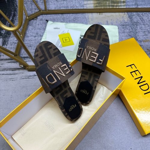 Replica Fendi Slippers For Women #1210036 $82.00 USD for Wholesale