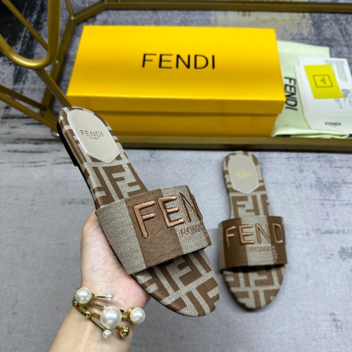 Replica Fendi Slippers For Women #1210039 $82.00 USD for Wholesale