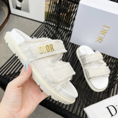 Replica Christian Dior Slippers For Women #1210044 $92.00 USD for Wholesale