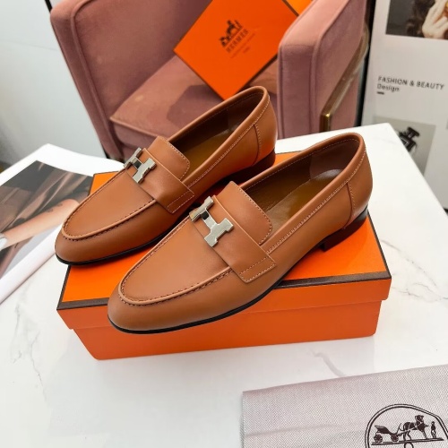 Hermes Leather Shoes For Women #1210095 $96.00 USD, Wholesale Replica Hermes Leather Shoes