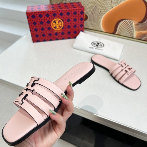 Replica Tory Burch TB Slippers For Women #1210180 $82.00 USD for Wholesale