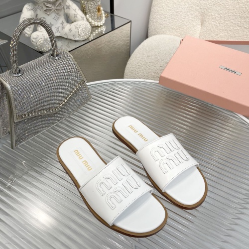 MIU MIU Slippers For Women #1210190 $82.00 USD, Wholesale Replica MIU MIU Slippers