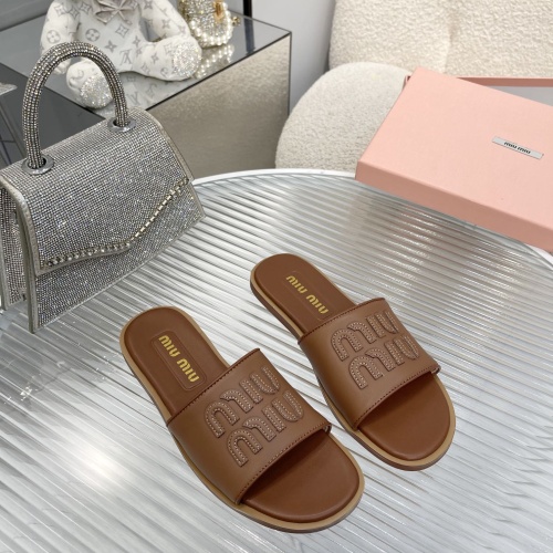 MIU MIU Slippers For Women #1210191 $82.00 USD, Wholesale Replica MIU MIU Slippers