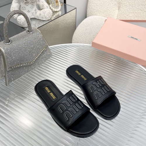 MIU MIU Slippers For Women #1210192 $82.00 USD, Wholesale Replica MIU MIU Slippers