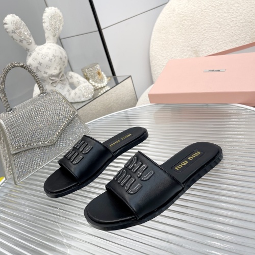 Replica MIU MIU Slippers For Women #1210192 $82.00 USD for Wholesale