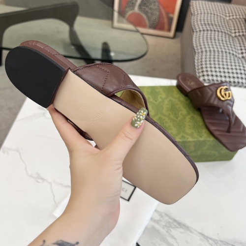 Replica Gucci Slippers For Women #1210201 $80.00 USD for Wholesale