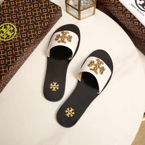 Replica Tory Burch TB Slippers For Women #1210209 $92.00 USD for Wholesale