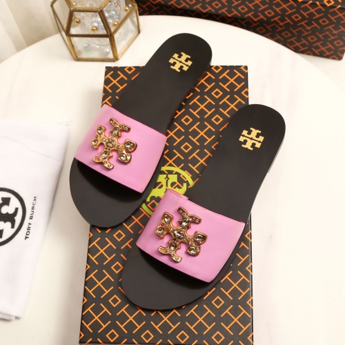 Replica Tory Burch TB Slippers For Women #1210210 $92.00 USD for Wholesale