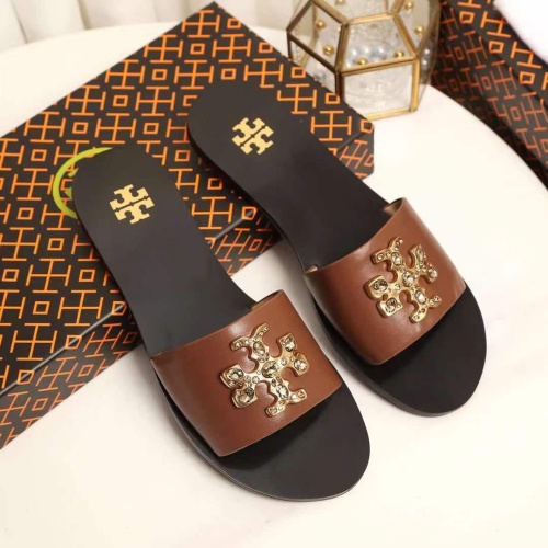 Replica Tory Burch TB Slippers For Women #1210213 $92.00 USD for Wholesale