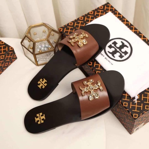 Replica Tory Burch TB Slippers For Women #1210213 $92.00 USD for Wholesale