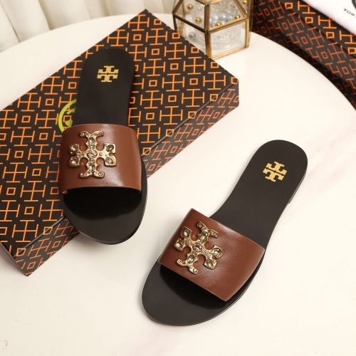 Replica Tory Burch TB Slippers For Women #1210213 $92.00 USD for Wholesale