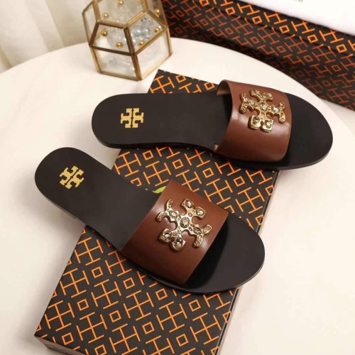 Replica Tory Burch TB Slippers For Women #1210213 $92.00 USD for Wholesale