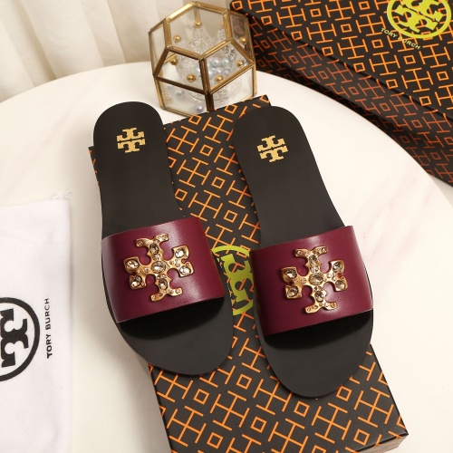 Replica Tory Burch TB Slippers For Women #1210214 $92.00 USD for Wholesale