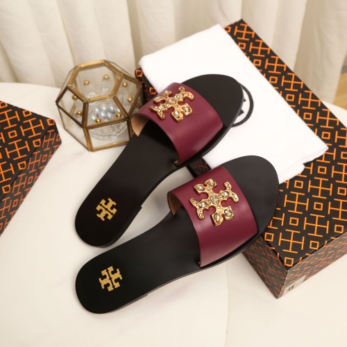 Replica Tory Burch TB Slippers For Women #1210214 $92.00 USD for Wholesale