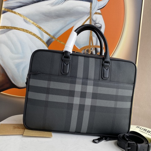 Replica Burberry AAA Man Handbags #1210222 $160.00 USD for Wholesale