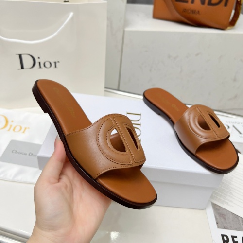 Replica Christian Dior Slippers For Women #1210262 $82.00 USD for Wholesale