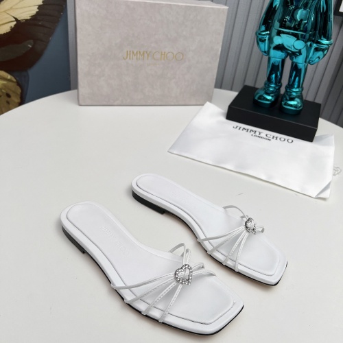 Replica Jimmy Choo Slippers For Women #1210375 $98.00 USD for Wholesale