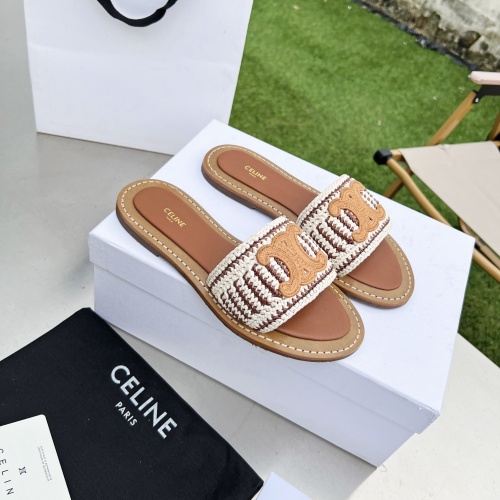 Replica Celine Slippers For Women #1210390 $85.00 USD for Wholesale