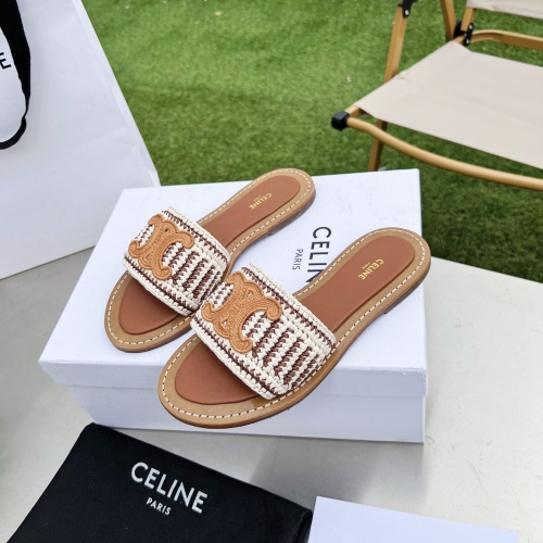 Replica Celine Slippers For Women #1210390 $85.00 USD for Wholesale