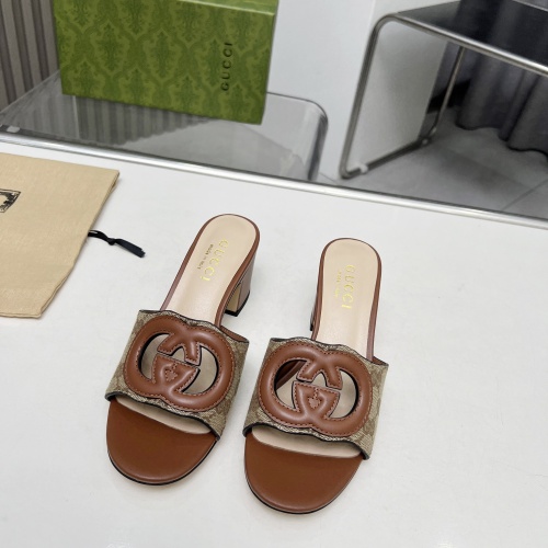 Replica Gucci Slippers For Women #1210407 $85.00 USD for Wholesale