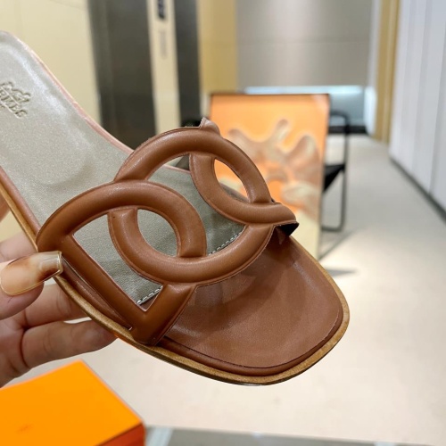 Replica Hermes Slippers For Women #1210418 $96.00 USD for Wholesale