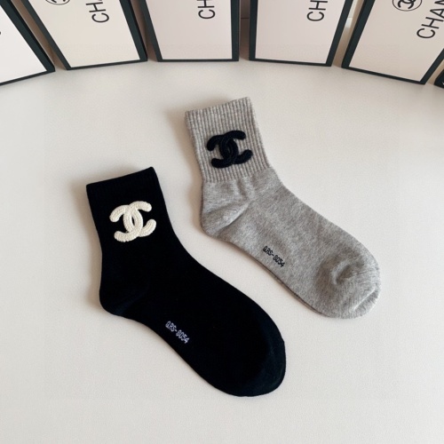 Replica Chanel Socks #1210448 $29.00 USD for Wholesale