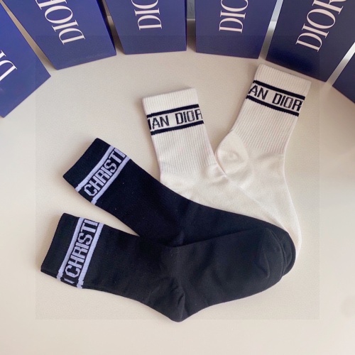 Replica Christian Dior Socks #1210449 $29.00 USD for Wholesale