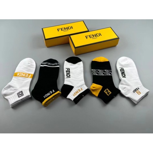 Replica Fendi Socks #1210454 $27.00 USD for Wholesale