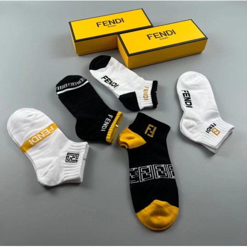 Replica Fendi Socks #1210454 $27.00 USD for Wholesale