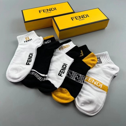 Replica Fendi Socks #1210454 $27.00 USD for Wholesale