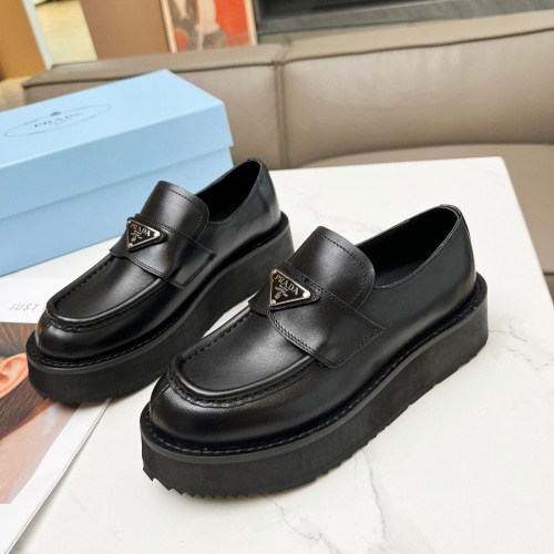 Prada Leather Shoes For Women #1210480 $108.00 USD, Wholesale Replica Prada Leather Shoes