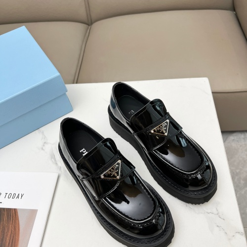 Replica Prada Leather Shoes For Women #1210482 $108.00 USD for Wholesale